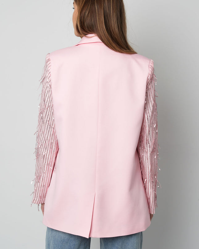 Blazer glitter mouwen