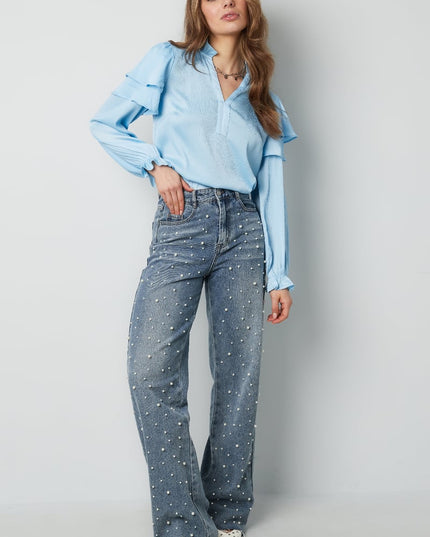 Ruffle blouse - White