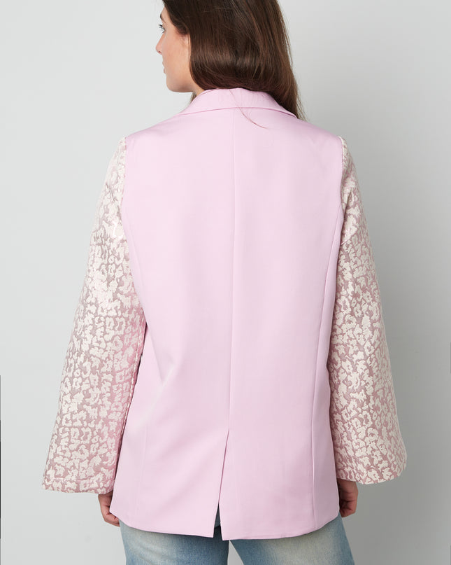 Blazer met panter mouwen
