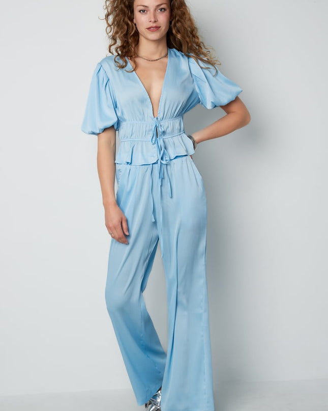 Rechte broek Zomerbries - Groen