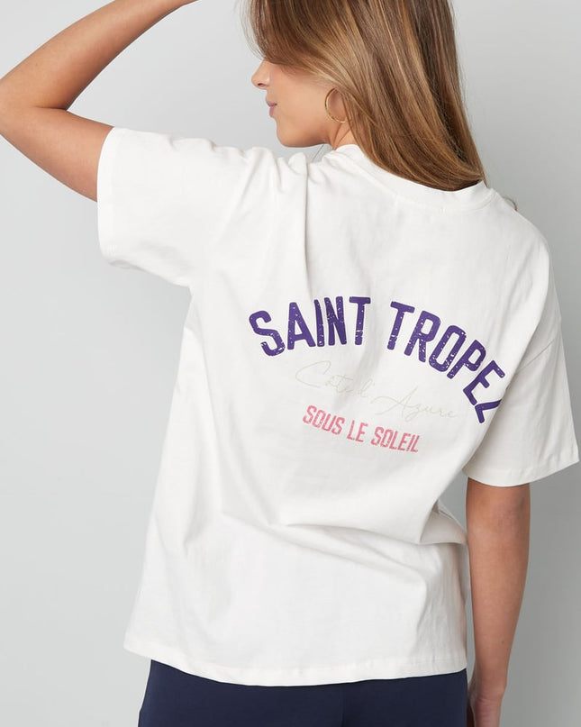 T-shirt saint tropez - White