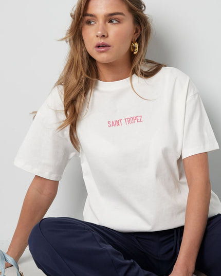 T-shirt saint tropez - White