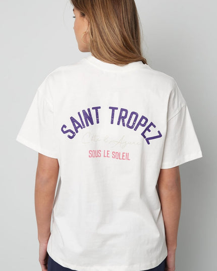 T-shirt saint tropez - White