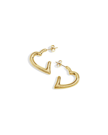 Hoop Earrings Heart Casual Daily Simple Series Women's jewelry