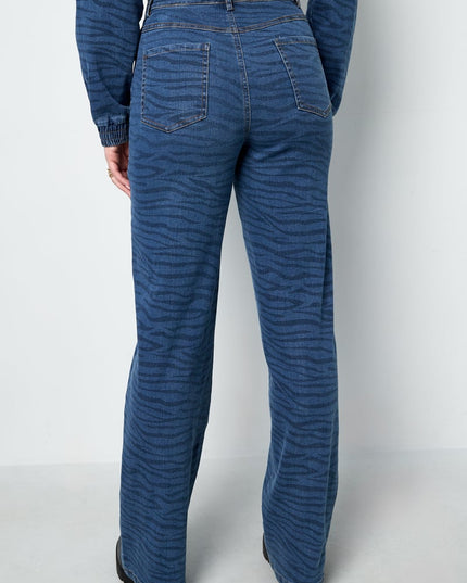 Twinning zebra stijl broek