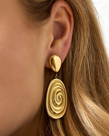 Stainless Steel Drop Earrings irregular shape Casual Daily Simple Series Women's jewelry