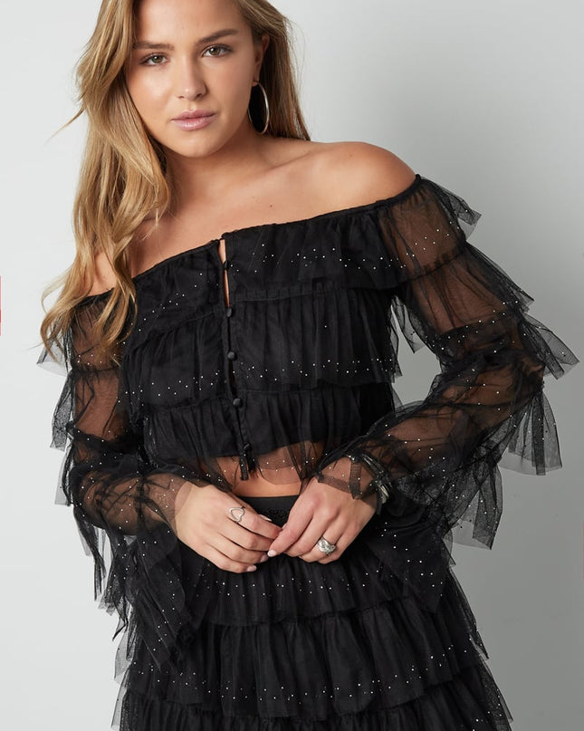 Festival The Sparkly Ruffle Top