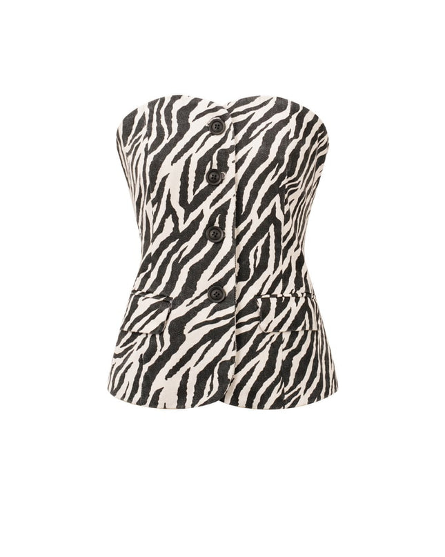 The Zebra Strapless