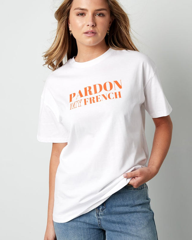 T-shirt pardon my french