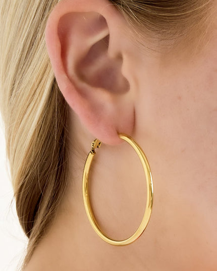 Basis Hoop earrings L