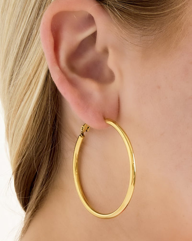 Basis Hoop earrings L