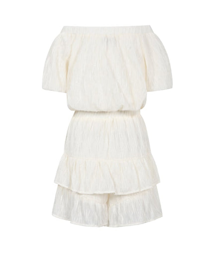 Polyester fiber (polyester) Bodysuits Solid color Casual Spring/Summer Ruffle edge Clothes