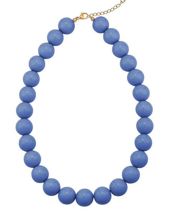 Large colored necklace - 15mm
