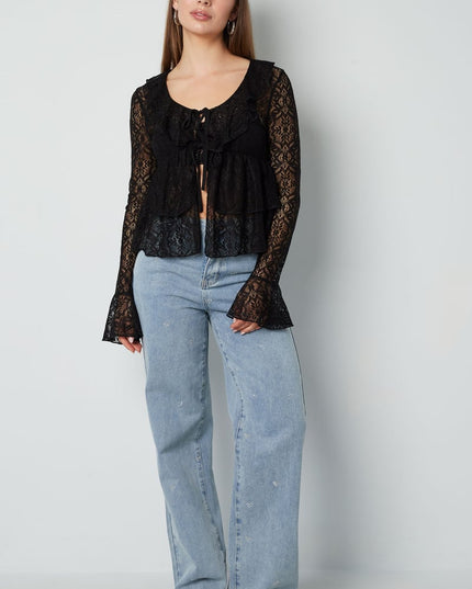 Lace Ruffle Top