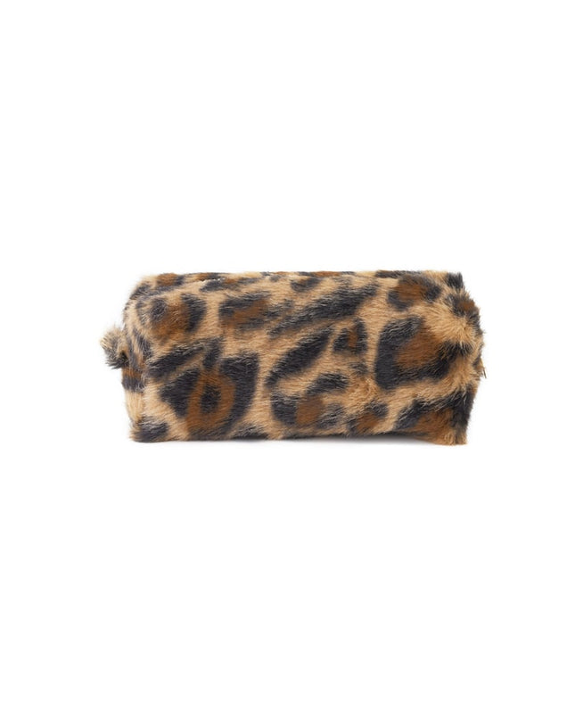 Leopard print makeup bag