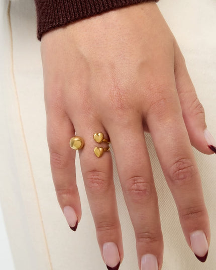 Stainless Steel Minimalist Rings Heart Casual Daily Simple Series Women's jewelry