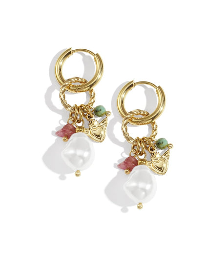 Oorbellen met hartjes, casual, dagelijks, eenvoudig, serie, damessieraden