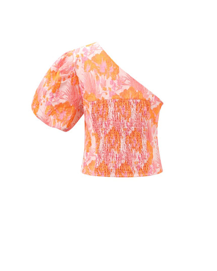 Tops met korte mouwen Bloemenprint Elegant Lente/Zomer