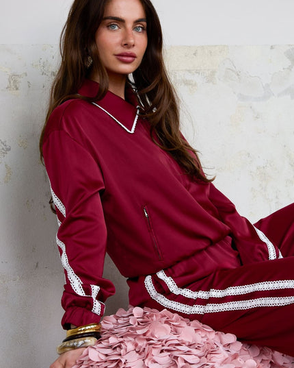 Satin Look Sporty Jacket