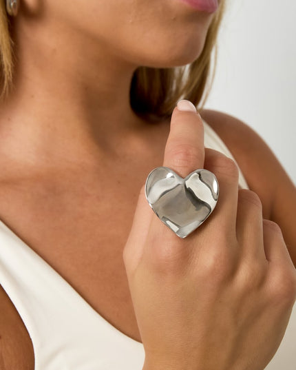 Groot hart statement ring