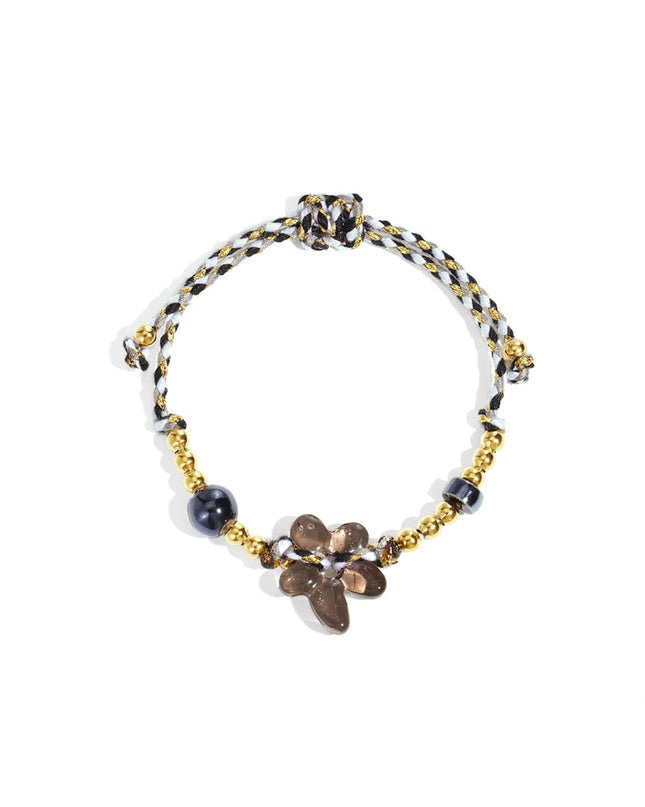 Polyester Beaded Bracelets Flower Casual Daily Simple Series Women's jewelry