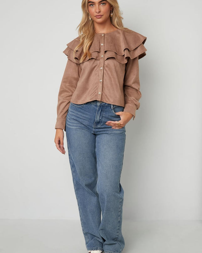Layered Blouse Suede