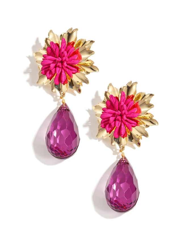 Oorbellen met bloemen, vakantie, bijeenkomst/feest, luxe serie, damessieraden