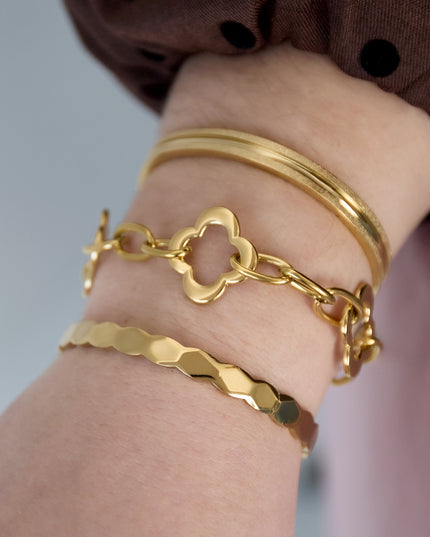 Bangle armband met onregelmatige vorm