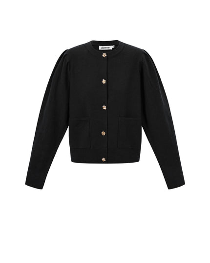 Vest met bloemen knopen