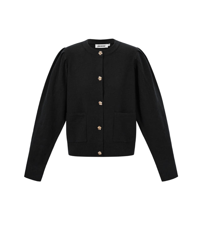 Vest met bloemen knopen