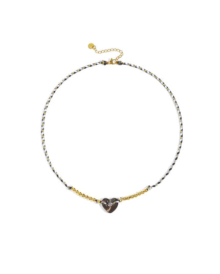 Polyester Beaded Necklaces Heart Casual Daily Simple Series Women's jewelry