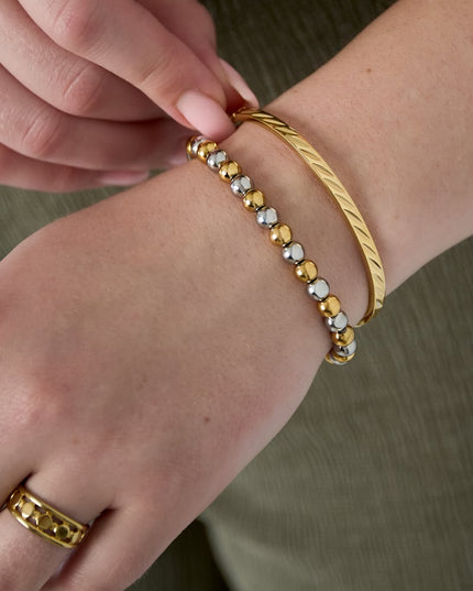 Stainless Steel Bangles Geometric Casual Daily