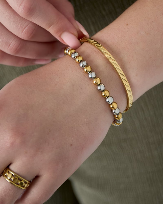 Stainless Steel Bangles Geometric Casual Daily