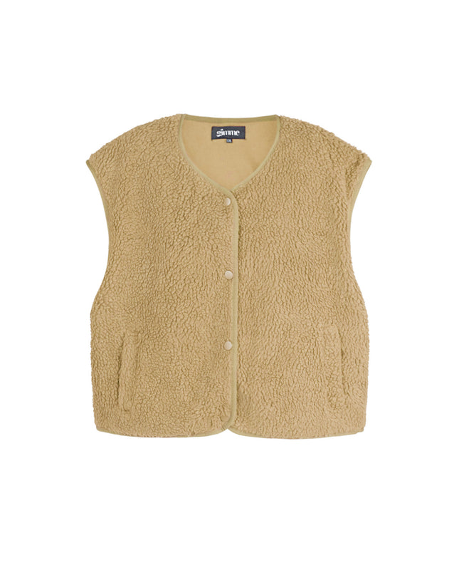 Geweven Polyestervezel Vrouwen Vest Casual Solide Kleur Herfst/Winter