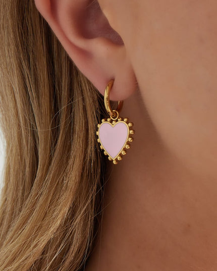 Funky Hart Oorbellen