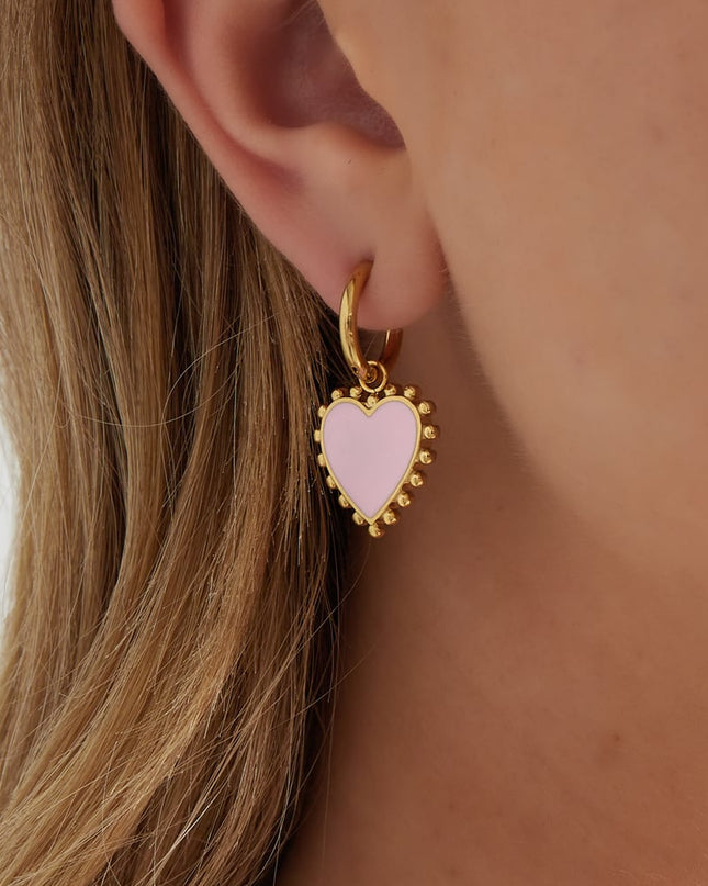 Funky Hart Oorbellen