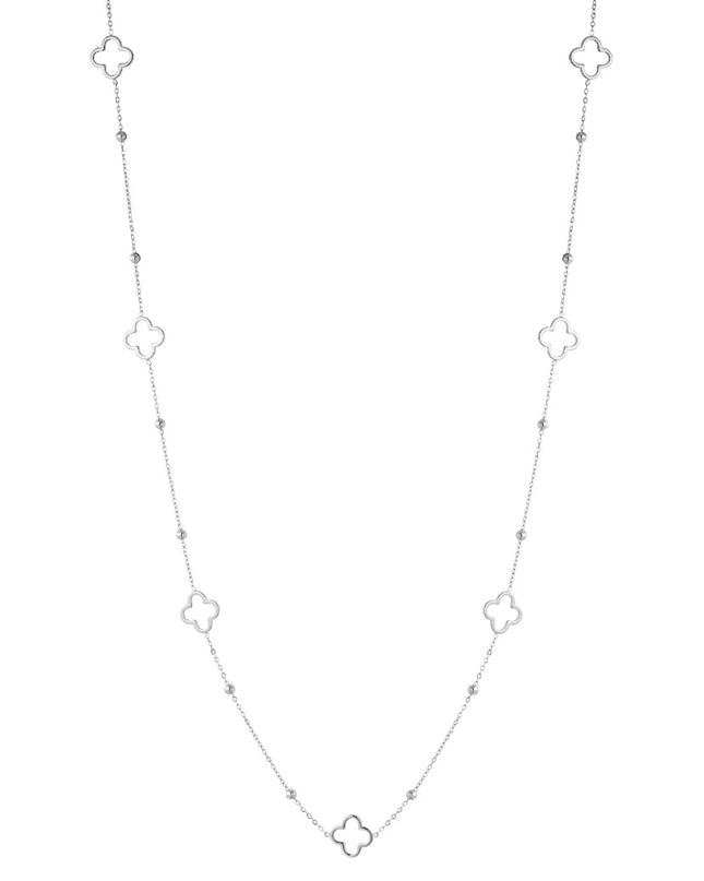 lange ketting met klaver bedels