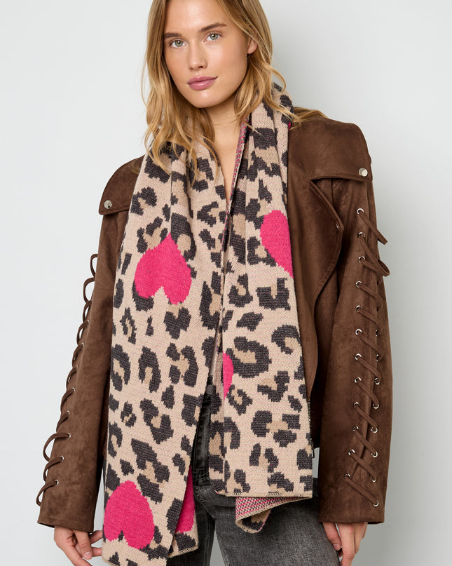 Wintersjaals Hart Casual Acryl Dagelijkse Accessoires