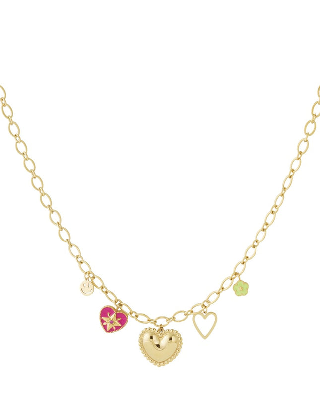 Roestvrijstalen hangerkettingen Hart Casual Dagelijks