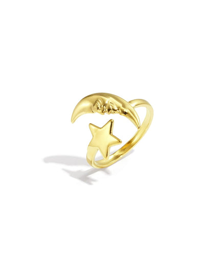 Roestvrijstalen minimalistische ringen Star Casual Daily Simple Series Dames sieraden