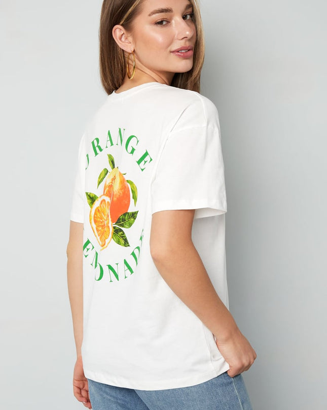 T-shirt Oranje Limonade