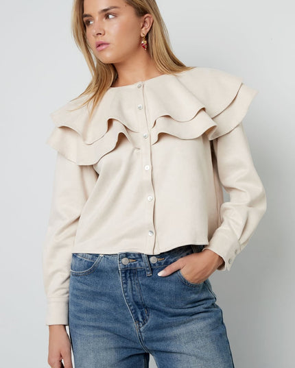 Layered Blouse Suede