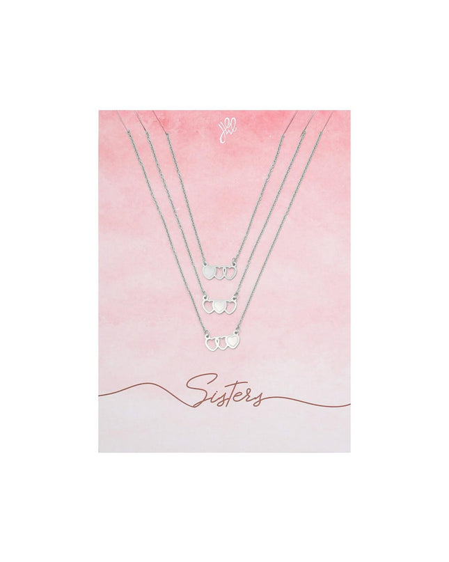 Ketting Three SisterS Goud kleur Stainless Steel