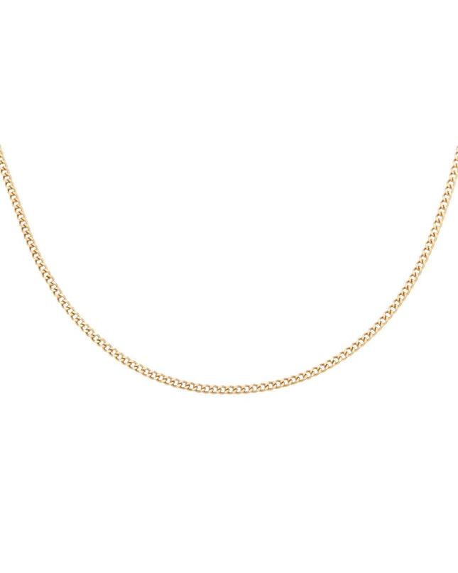 Ketting Tiny Plain Chains Goud kleur Stainless Steel