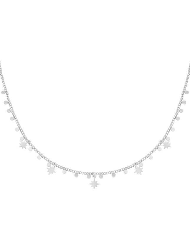 Ketting Universe Charms Goud kleur Stainless Steel