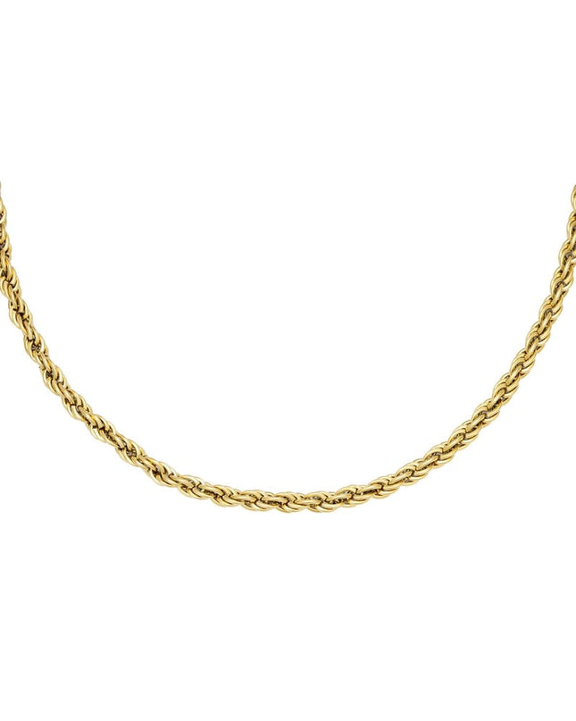 Ketting Twisted Chain Goud kleur Stainless Steel