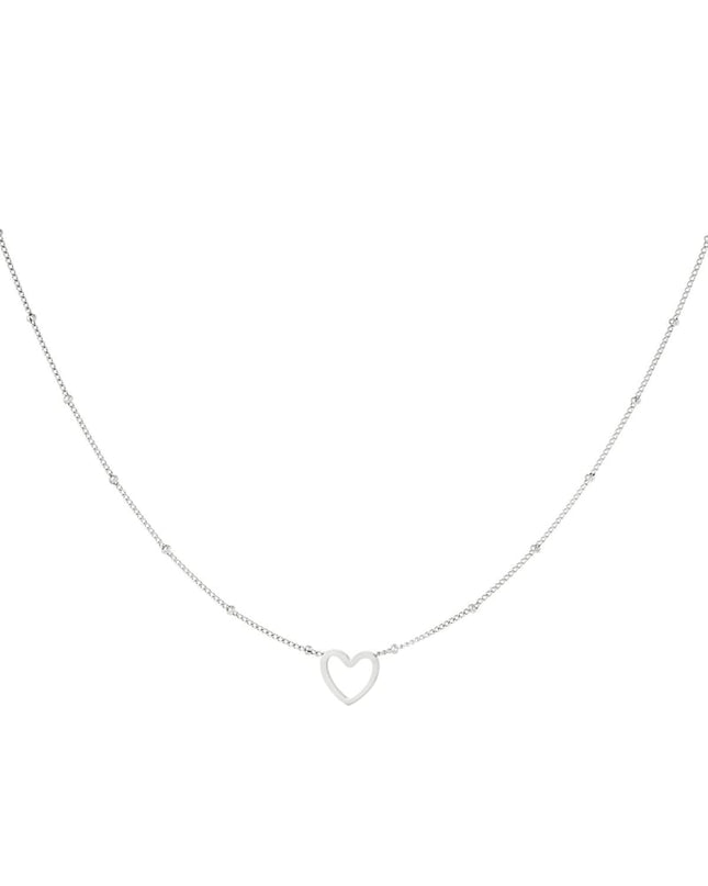 Minimalistische ketting open hart Goud kleur Stainless Steel