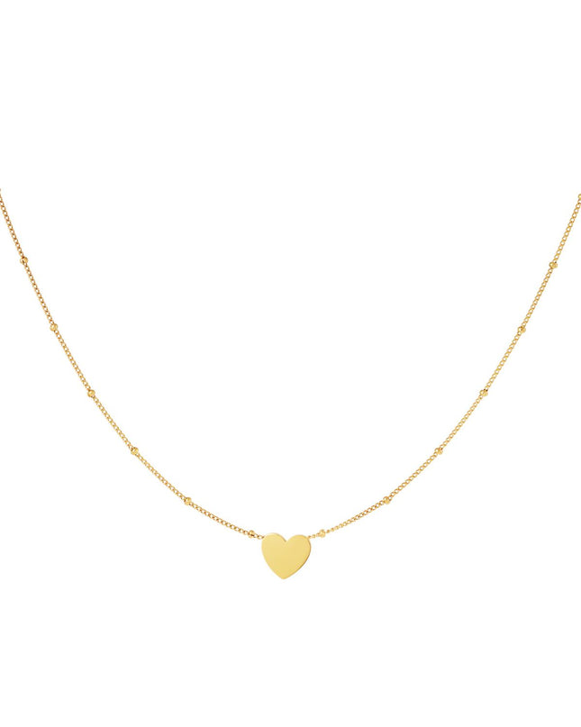 Minimalistische ketting hart Goud kleur Stainless Steel