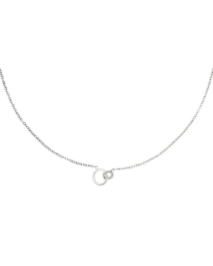 Kettingen verbonden cirkels Goud kleur Stainless Steel