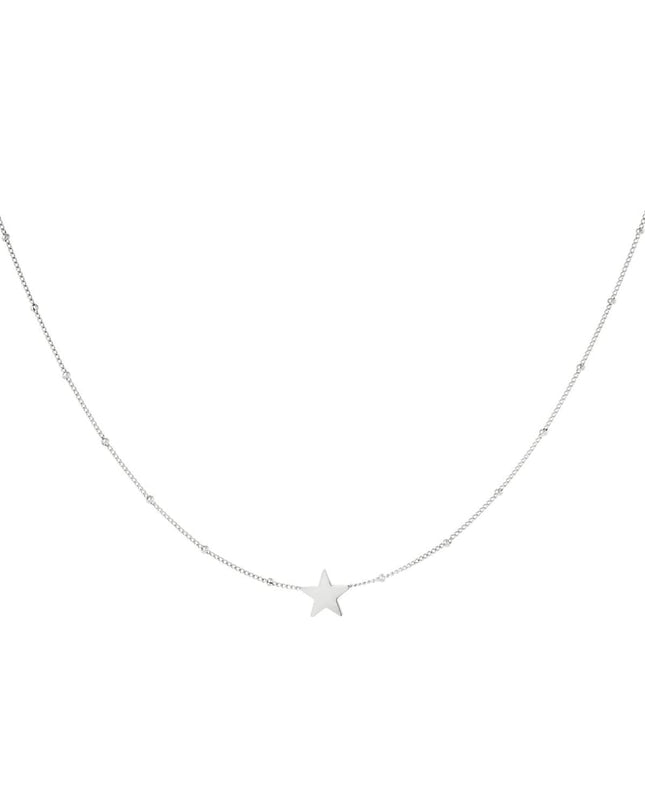 RVS ketting ster Goud kleur Stainless Steel